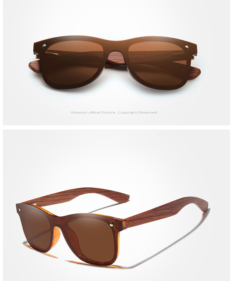 Natural-Wood Sonnenbrille (Ninesun Edition)