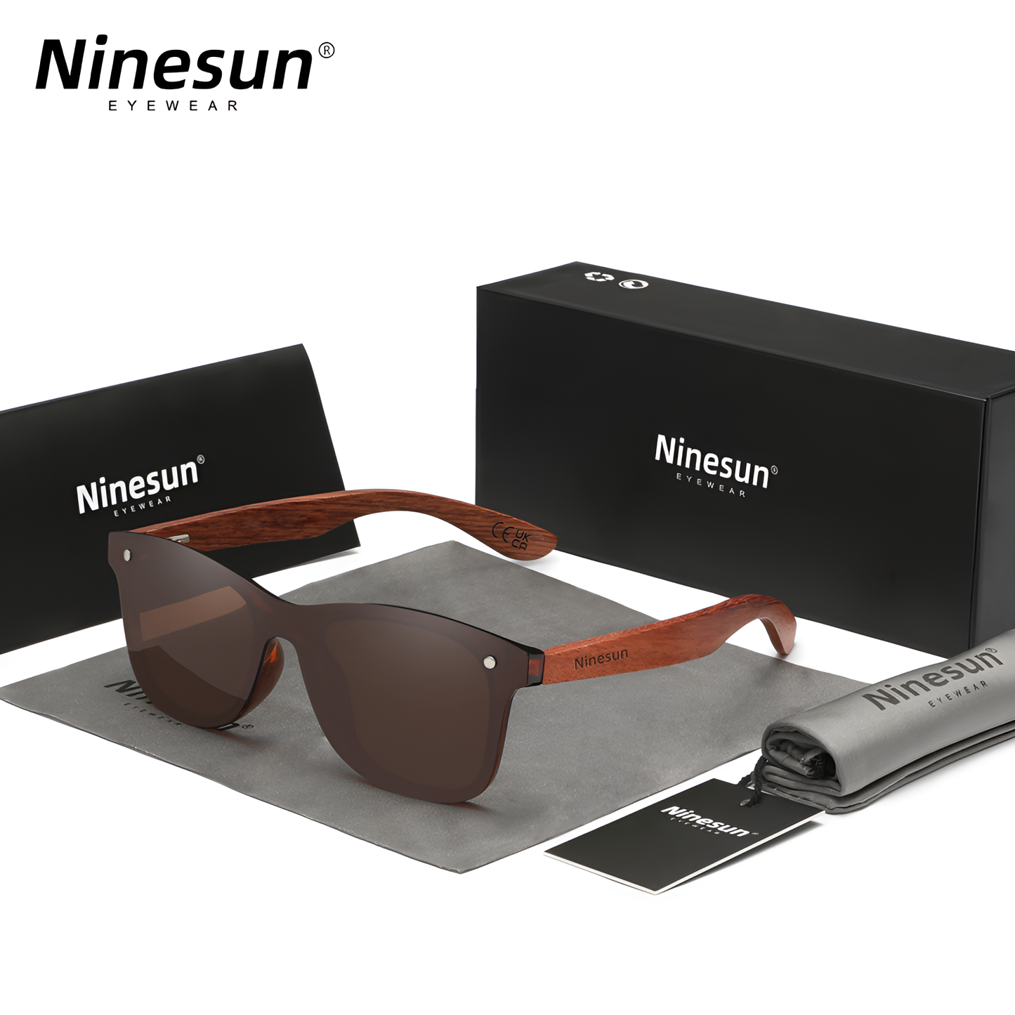 Natural-Wood Sonnenbrille (Ninesun Edition)